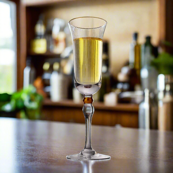 Crystal Jade Champagane Glass Set of 2 with Gold Rim | Luxury Stemware for Red & White Wine | Premium Barware & Gift Set