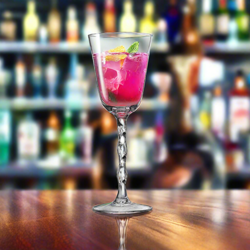 Swirl Nick Glass Set of 2 | 180 ML Stylish Drinkware for Cocktails & Beverages | Premium Glassware Collection