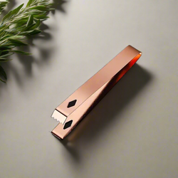 Elegant Copper Diamond Ice Tongs | High-Quality Stainless Steel Tool for Effortless Ice Serving | Must-Have Bar Accessory