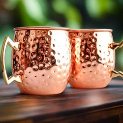 Moscow Mule Copper Cup – Elegant Waist Mug for Cocktails & Mixed Drinks
