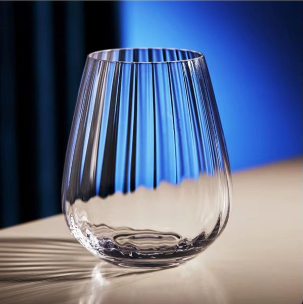 Nordic Water Glass Set of 4 420 ML | Stylish Numbered Drinkware for Everyday Use | Elegant Barware & Tableware Collection