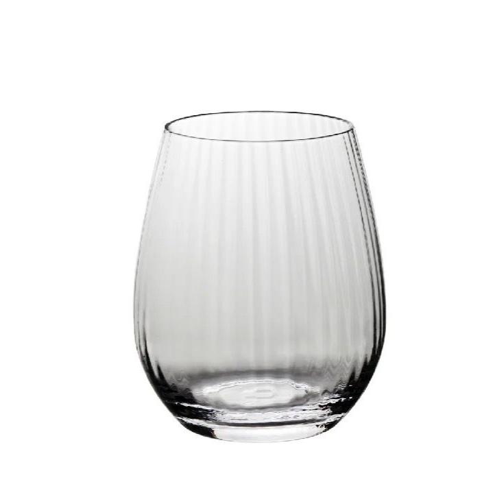 Nordic Water Glass Set of 4 420 ML | Stylish Numbered Drinkware for Everyday Use | Elegant Barware & Tableware Collection