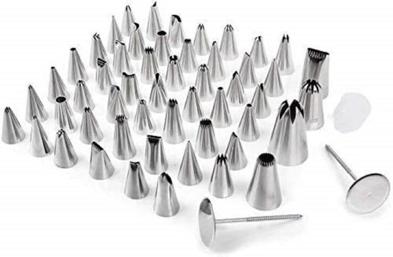 52 Pieces Decorative Pastry Nozzles Set – Stainless Steel Cake Decorating Tool