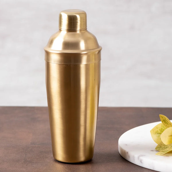 American Gold Cobbler Shaker | Cocktail Shaker | Professional Bartender | 550 ML
